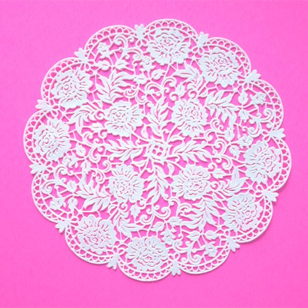 Round Edible Lace